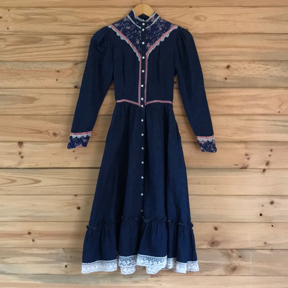Gunne sax style vintage dress